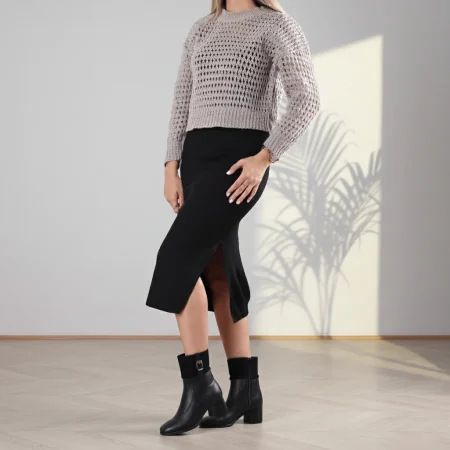 پیراهن بافت دو تیکه توری