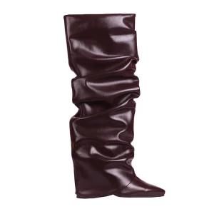 بوت بلند زنانه مدل شلواری چروک