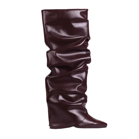 بوت بلند زنانه مدل شلواری چروک