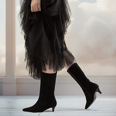 بوت پاشنه دار زنانه نوک تیز