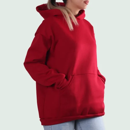 هودی زنانه ساده جیبدار