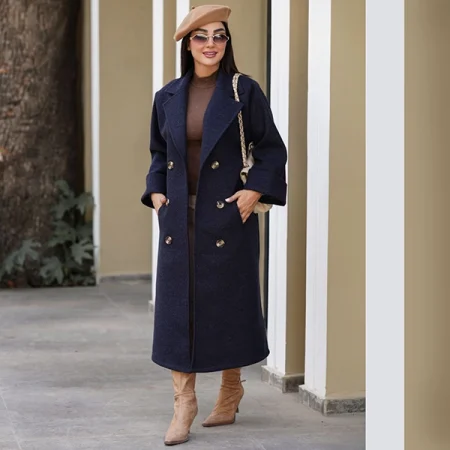 پالتو فوتر بلند شش دکمه