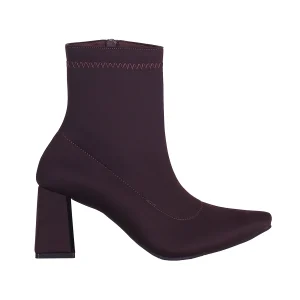 بوت پاشنه دار قهوه ای