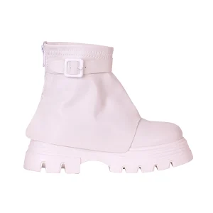 نیم بوت شلواری سفید