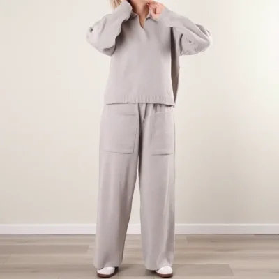 ست بلوز شلوار بافت