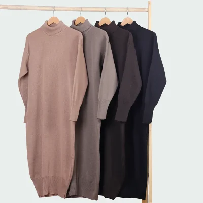 پیراهن بلند یقه اسکی